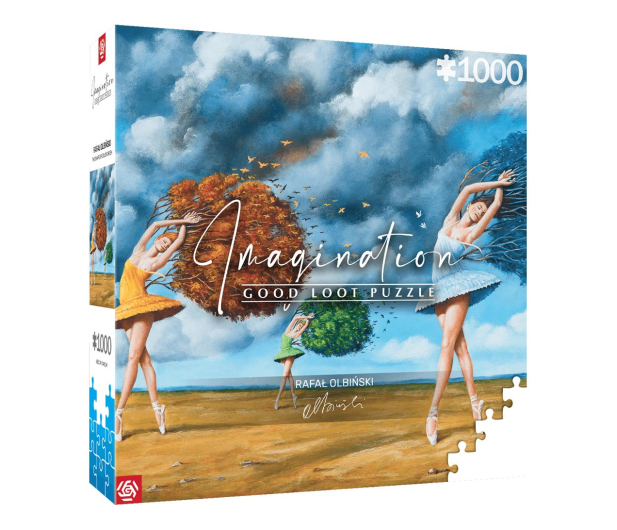 CENEGA Rafał Olbiński The Shape of Color Green Puzzle 1000 - 1133206 - zdjęcie
